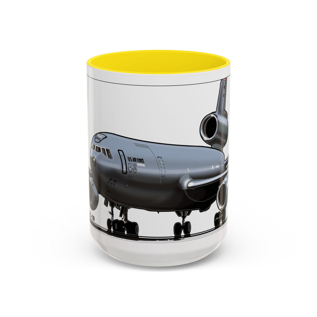 Airplane Lover's Accent Coffee Mug | Travel Gift, Aviation Decor, Pilot Present, Unique Coffee Cup, Jet Enthusiast Mug