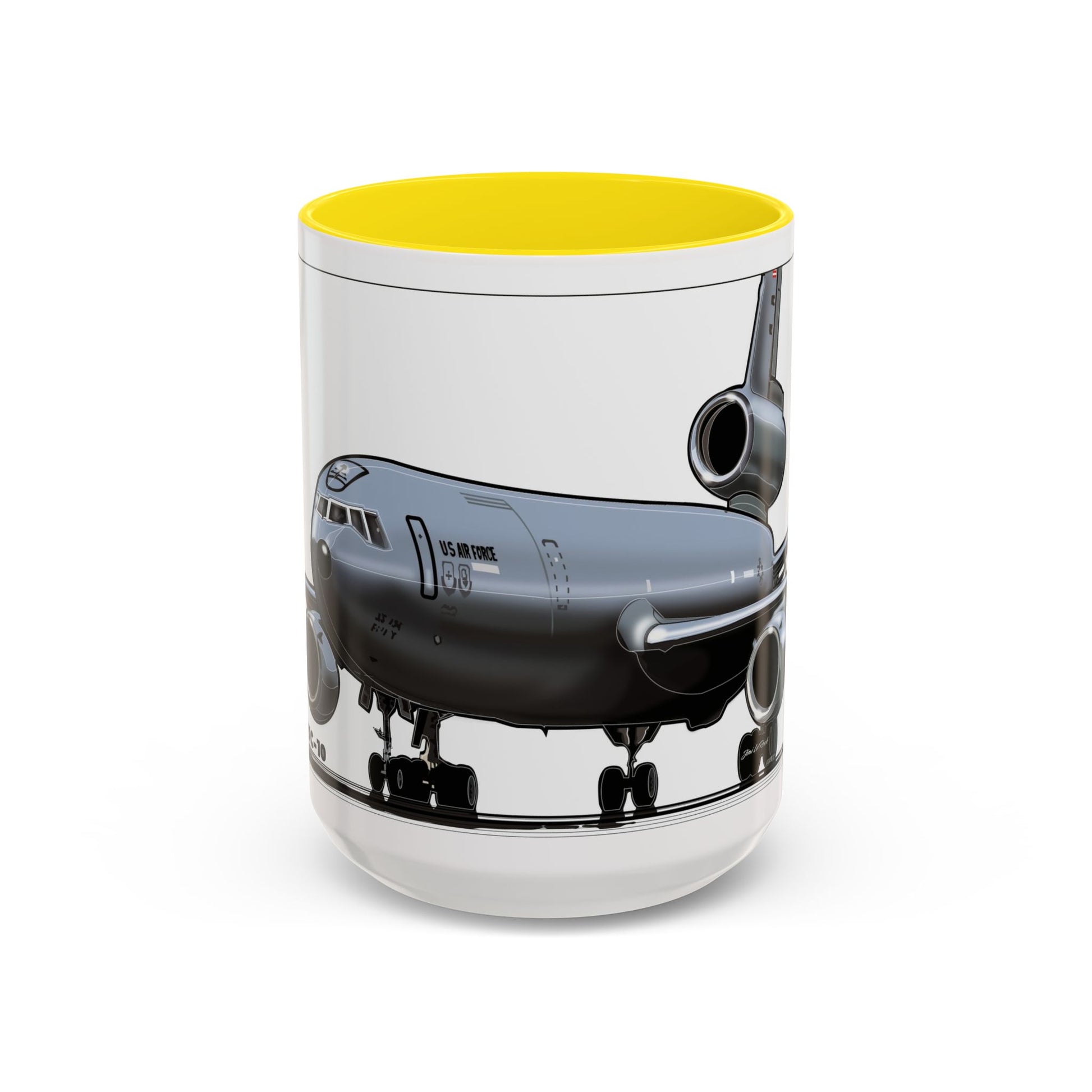 Airplane Lover's Accent Coffee Mug | Travel Gift, Aviation Decor, Pilot Present, Unique Coffee Cup, Jet Enthusiast Mug