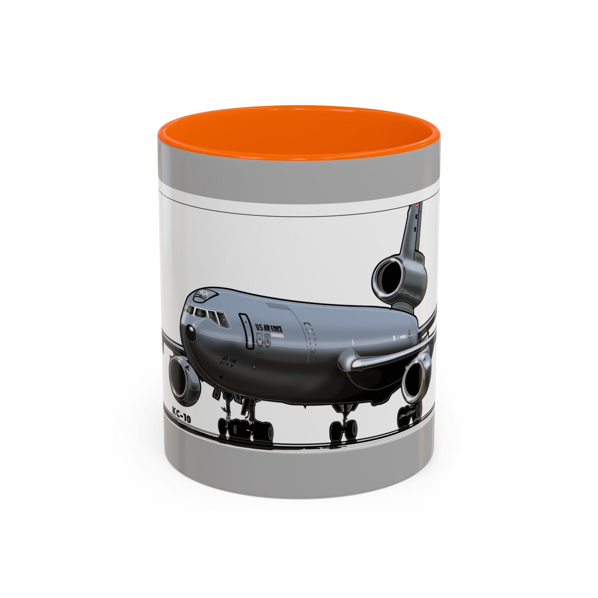 Airplane Lover's Accent Coffee Mug | Travel Gift, Aviation Decor, Pilot Present, Unique Coffee Cup, Jet Enthusiast Mug
