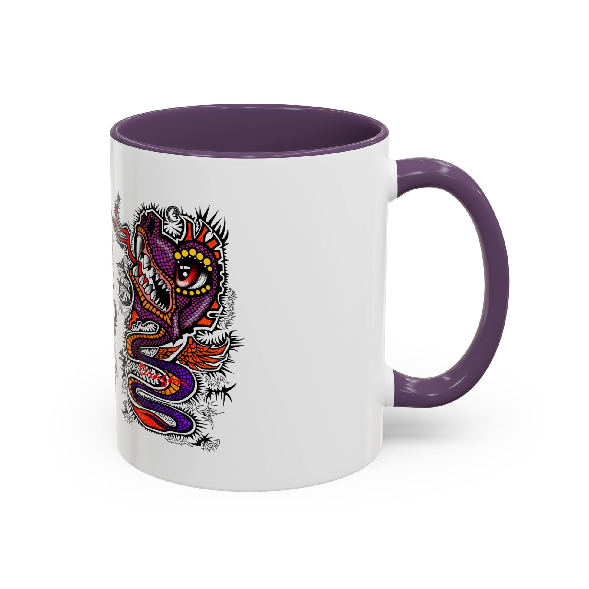 Vibrant Mythical Creatures Coffee Mug - Artistic Accent, Gift for Coffee Lovers, Colorful Design for Home Decor, Unique Present