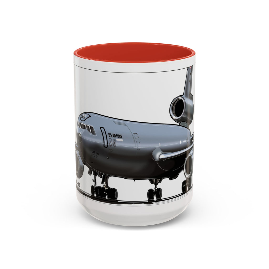 Airplane Lover's Accent Coffee Mug | Travel Gift, Aviation Decor, Pilot Present, Unique Coffee Cup, Jet Enthusiast Mug