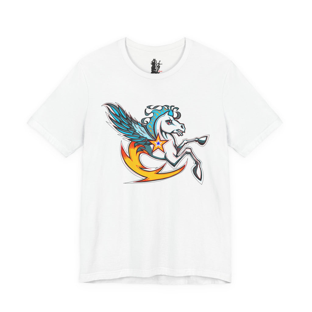 Pegasus Star Tee — Colorful Winged Unicorn Graphic T-Shirt