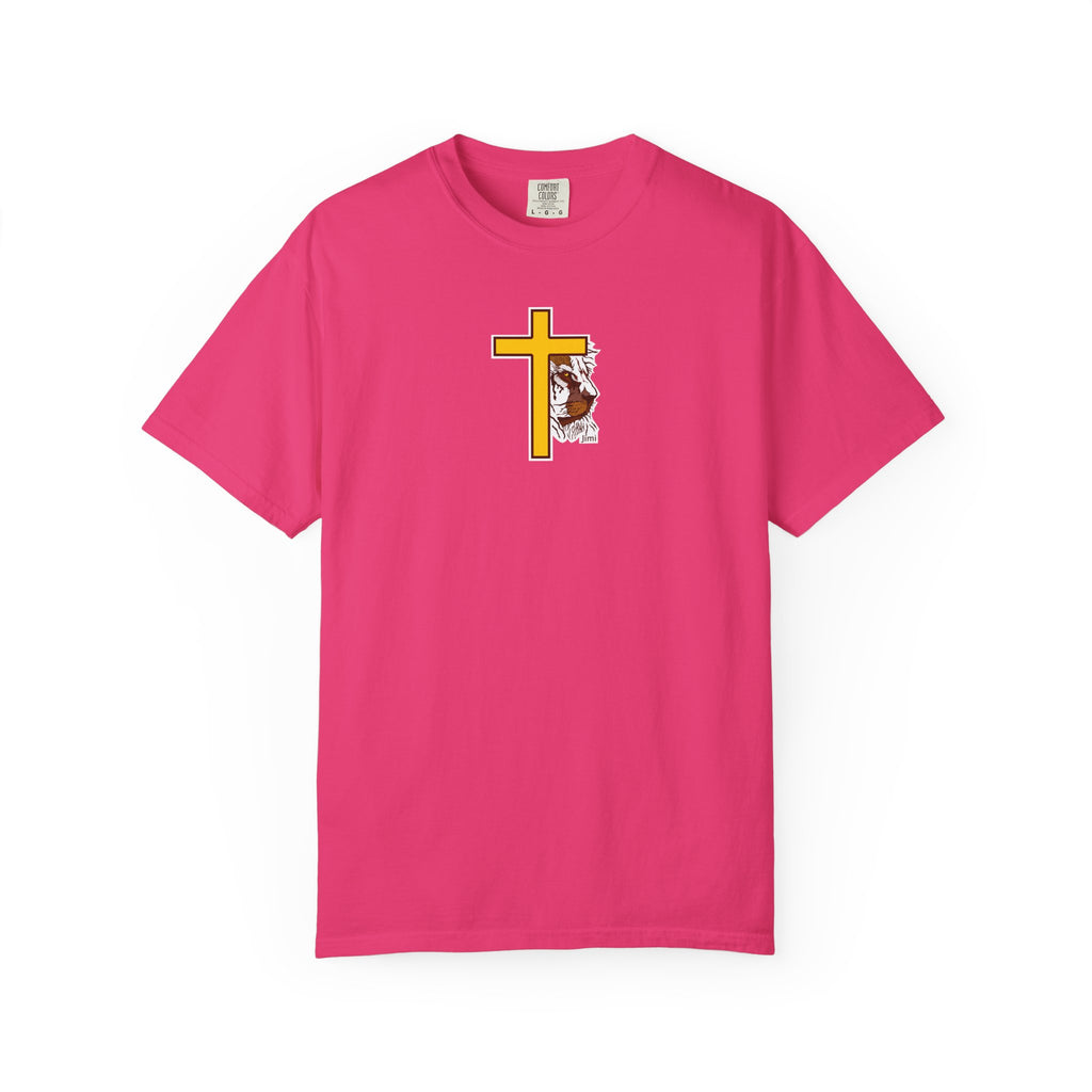 Lion Crown with Cross T-shirt | Religious Faith Graphic Tee