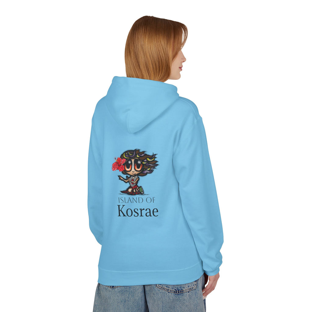 Kosrae Island Hoodie — Tropical Floral Island Graphic Sweatshirt