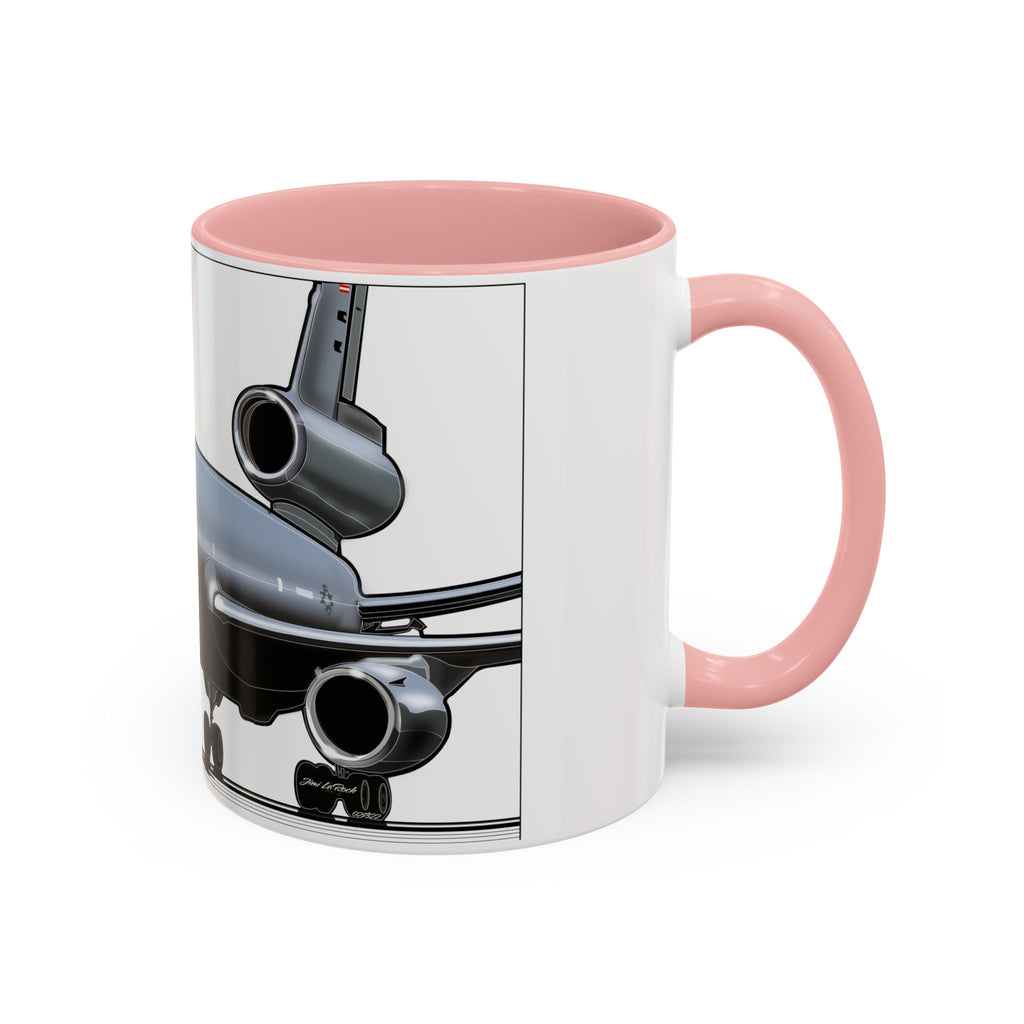 Airplane Lover's Accent Coffee Mug | Travel Gift, Aviation Decor, Pilot Present, Unique Coffee Cup, Jet Enthusiast Mug