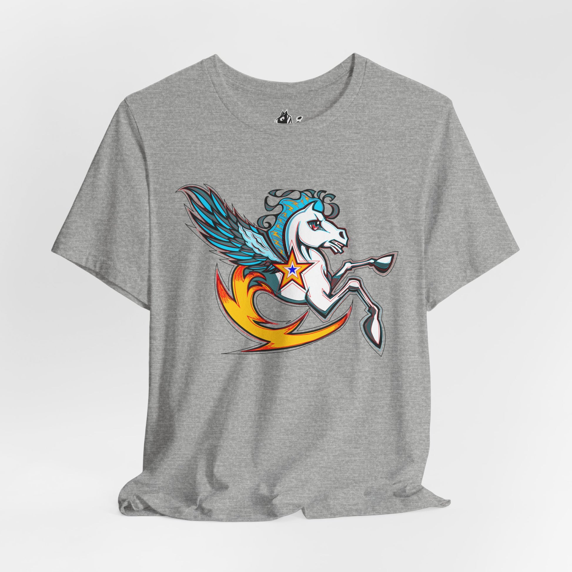 Pegasus Star Tee — Colorful Winged Unicorn Graphic T-Shirt