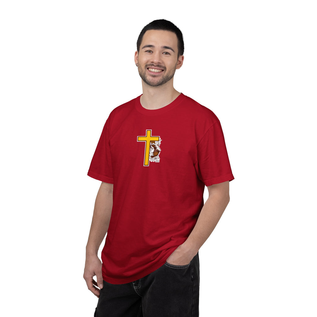Lion Crown with Cross T-shirt | Religious Faith Graphic Tee