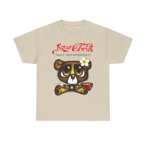Christian Bear T-Shirt — "Jesus Christ" Psalm 73 Inspirational Faith Tee
