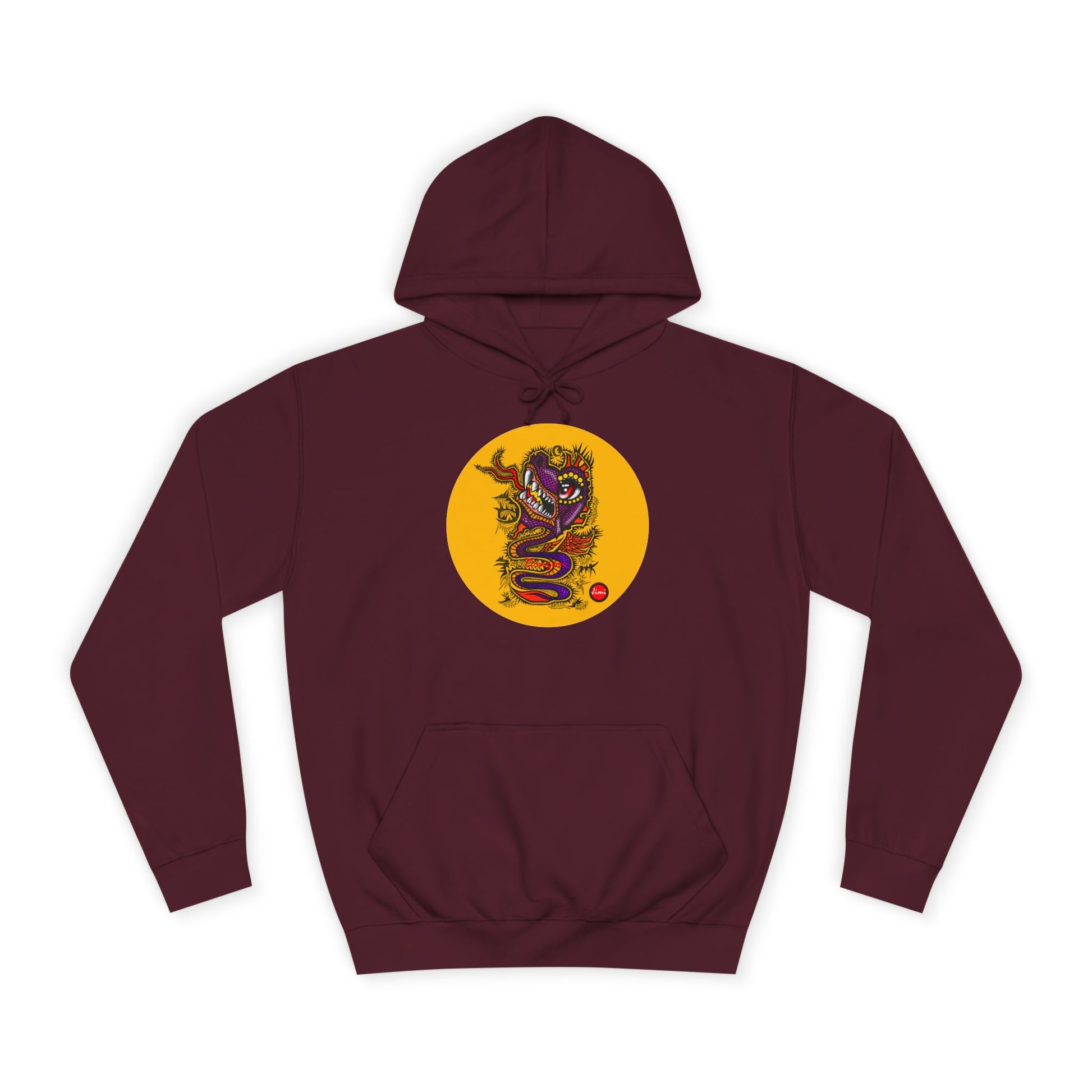 Vibrant Graphic College Hoodie, Unisex Sweatshirt, Casual College Apparel, Perfect for Students and Alumni, Comfortable Everyday Wear
