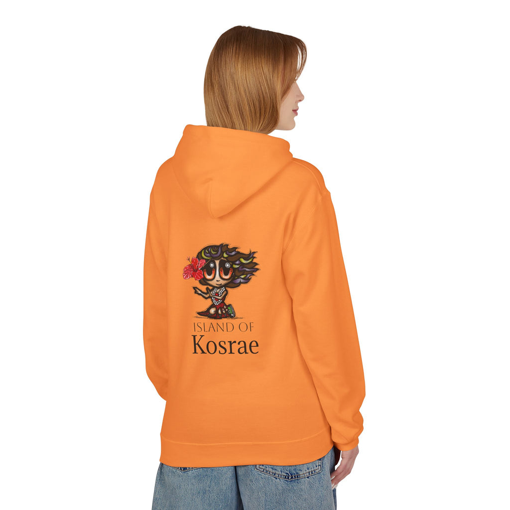 Kosrae Island Hoodie — Tropical Floral Island Graphic Sweatshirt