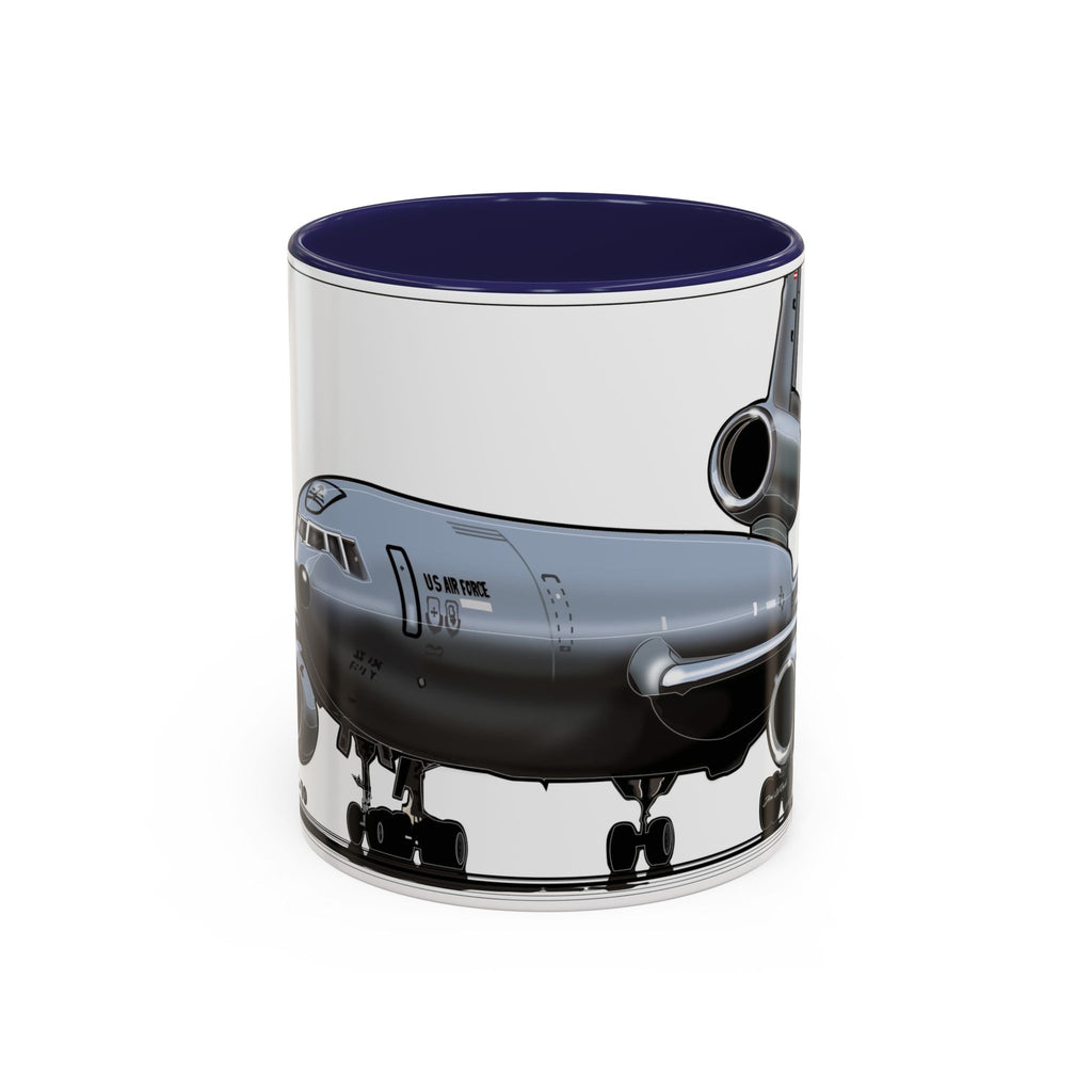 Airplane Lover's Accent Coffee Mug | Travel Gift, Aviation Decor, Pilot Present, Unique Coffee Cup, Jet Enthusiast Mug