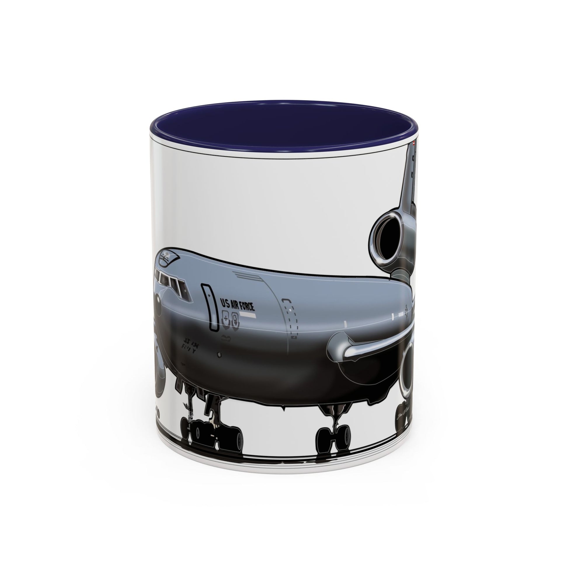 Airplane Lover's Accent Coffee Mug | Travel Gift, Aviation Decor, Pilot Present, Unique Coffee Cup, Jet Enthusiast Mug