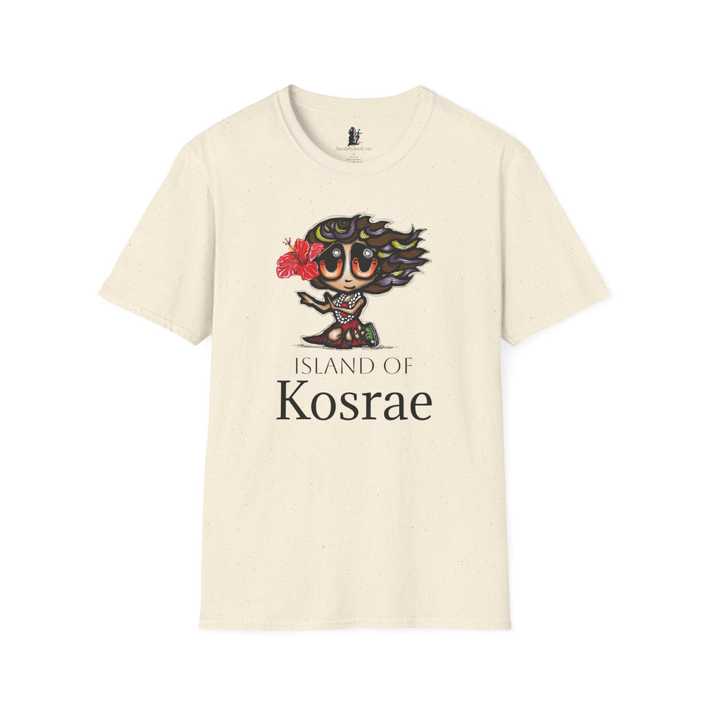 Kosrae Hula Girl T-Shirt — Island of Kosrae Cute Cartoon Island Vibes