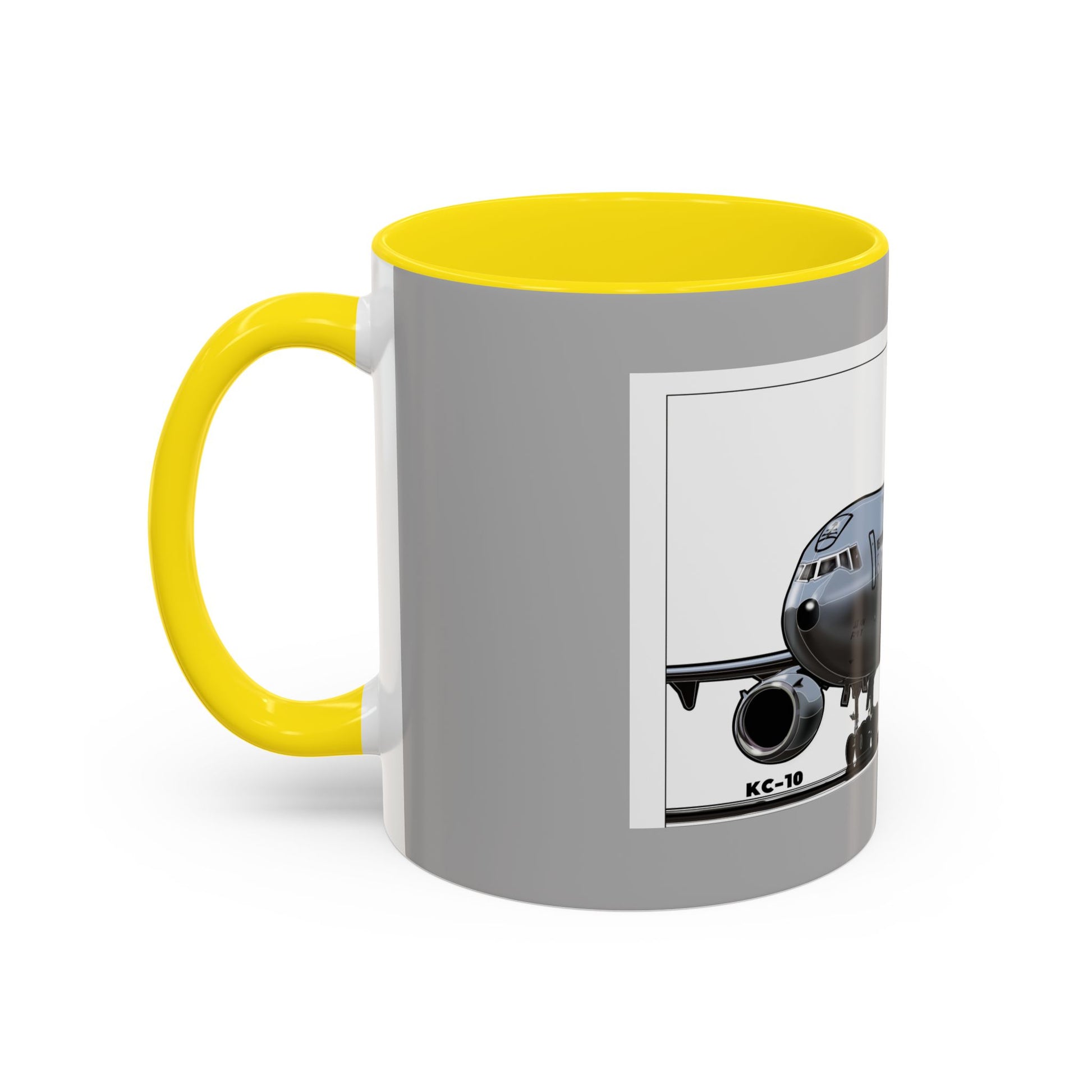 Airplane Lover's Accent Coffee Mug | Travel Gift, Aviation Decor, Pilot Present, Unique Coffee Cup, Jet Enthusiast Mug