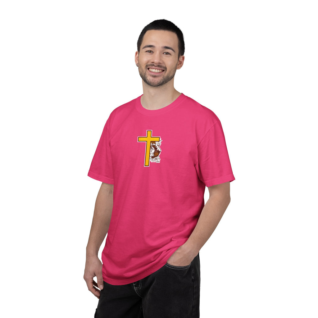 Lion Crown with Cross T-shirt | Religious Faith Graphic Tee