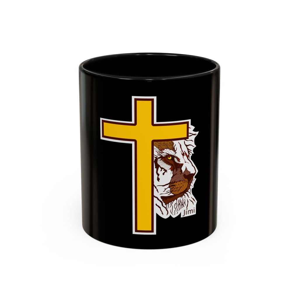 Christian Cross Coffee Mug with Jesus's Crown — Faith Gift 11/15oz