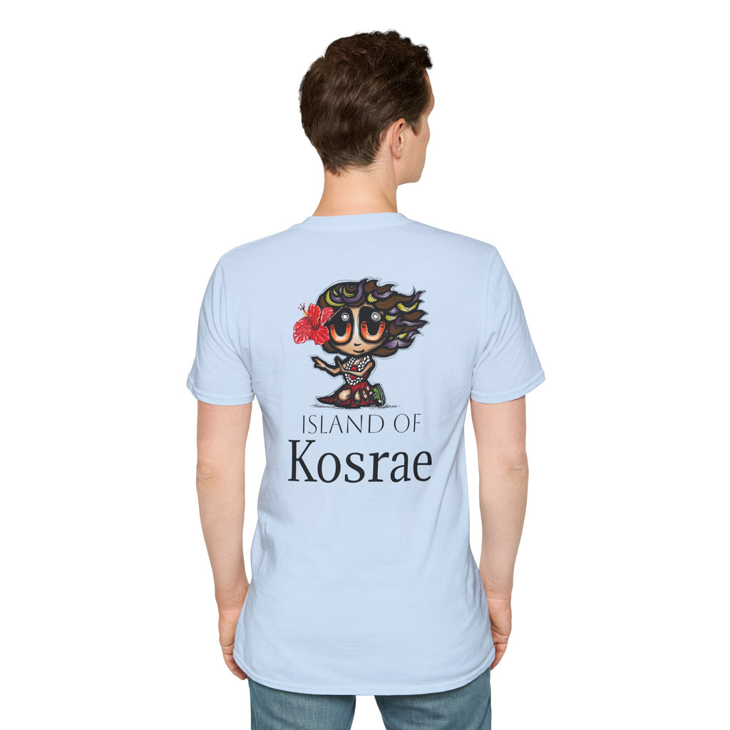 Kosrae Hula Girl T-Shirt — Island of Kosrae Cute Cartoon Island Vibes