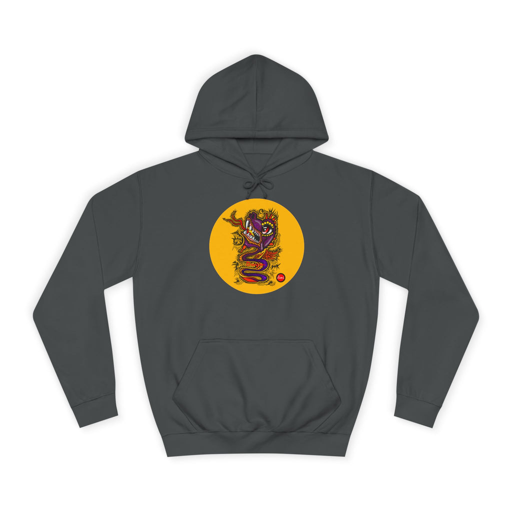 Vibrant Graphic College Hoodie, Unisex Sweatshirt, Casual College Apparel, Perfect for Students and Alumni, Comfortable Everyday Wear