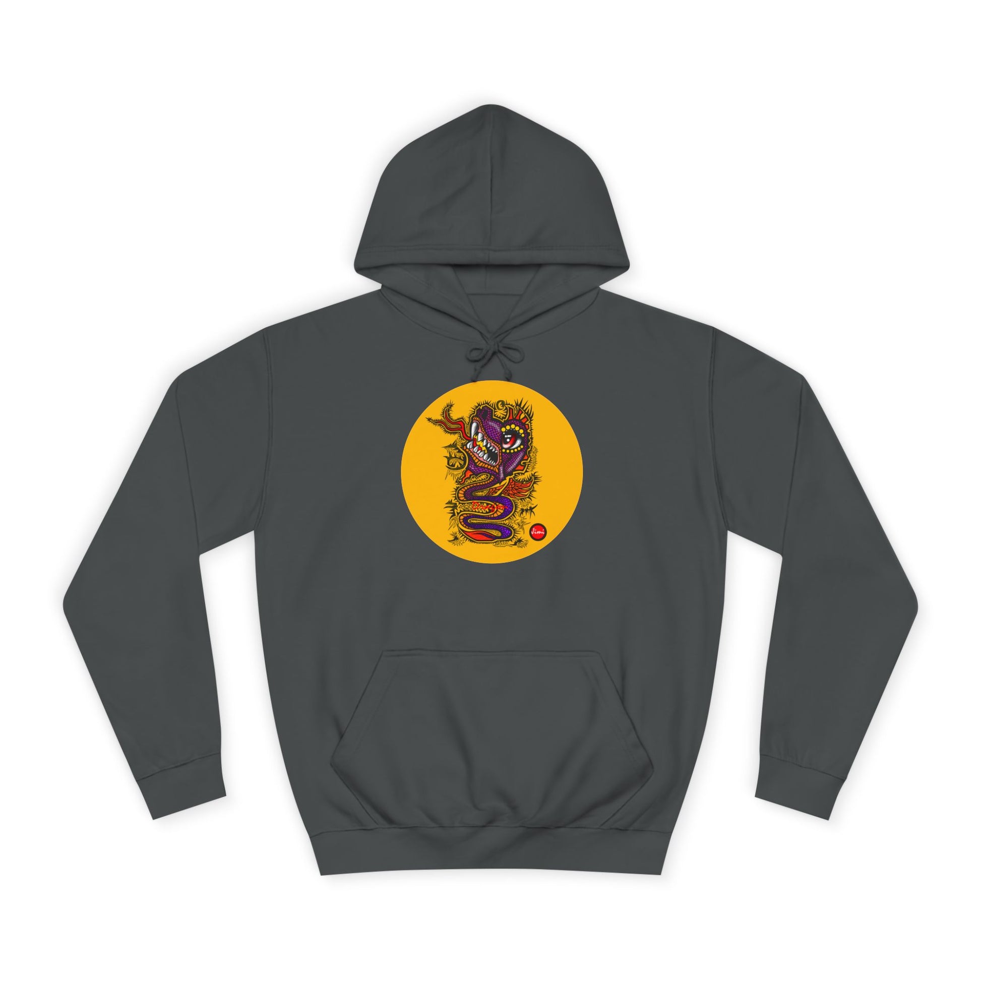 Vibrant Graphic College Hoodie, Unisex Sweatshirt, Casual College Apparel, Perfect for Students and Alumni, Comfortable Everyday Wear