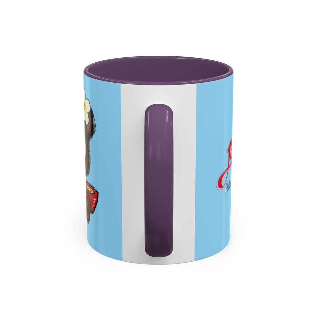 Coffee Mug — Cute Teddy Bear with Ukulele & 'Christ' Script Accent (11/15oz)