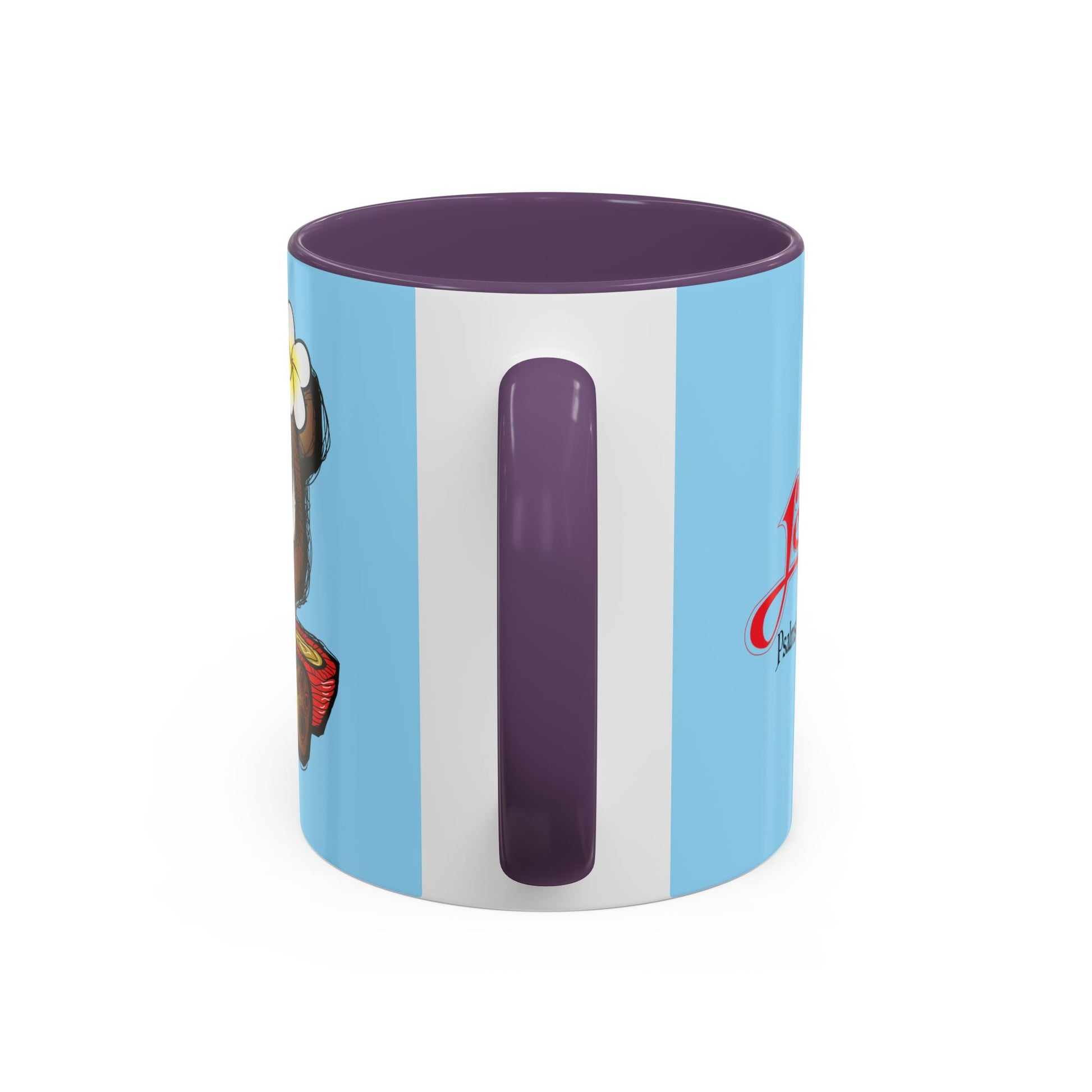 Coffee Mug — Cute Teddy Bear with Ukulele & 'Christ' Script Accent (11/15oz)