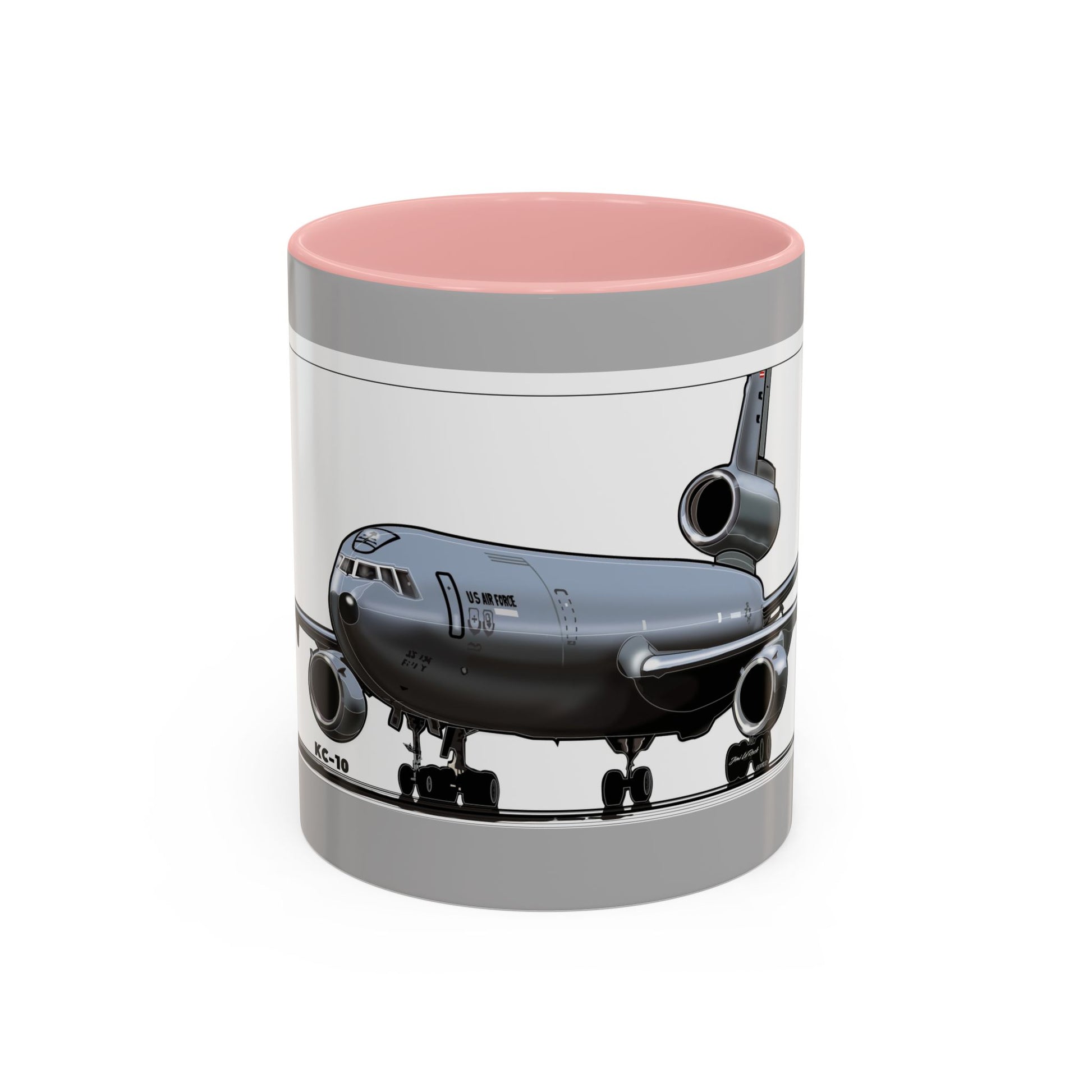 Airplane Lover's Accent Coffee Mug | Travel Gift, Aviation Decor, Pilot Present, Unique Coffee Cup, Jet Enthusiast Mug
