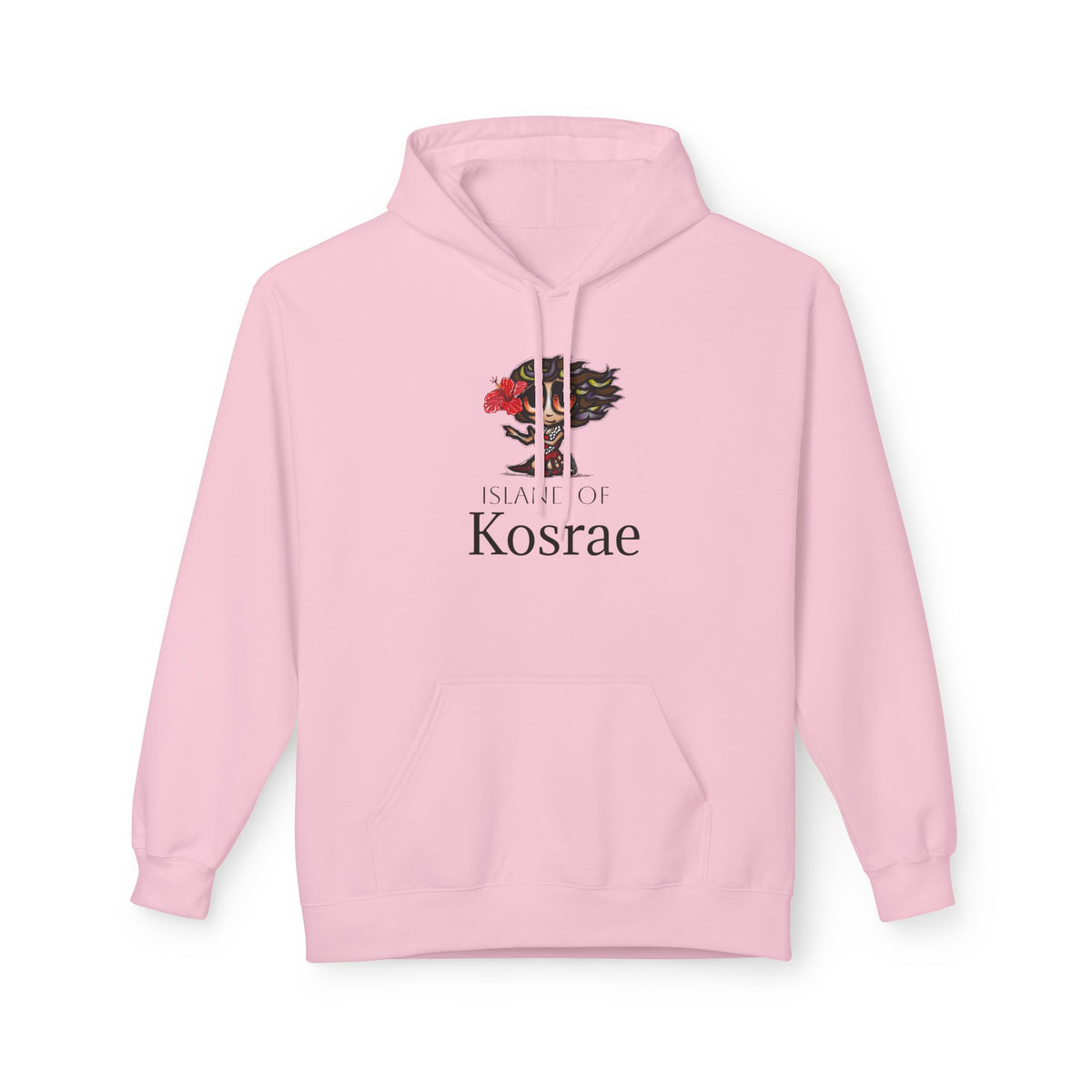Kosrae Island Hoodie — Tropical Floral Island Graphic Sweatshirt