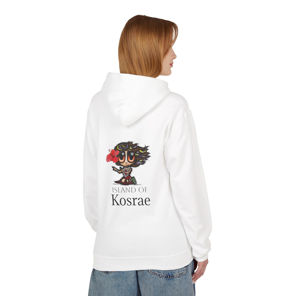 Kosrae Island Hoodie — Tropical Floral Island Graphic Sweatshirt
