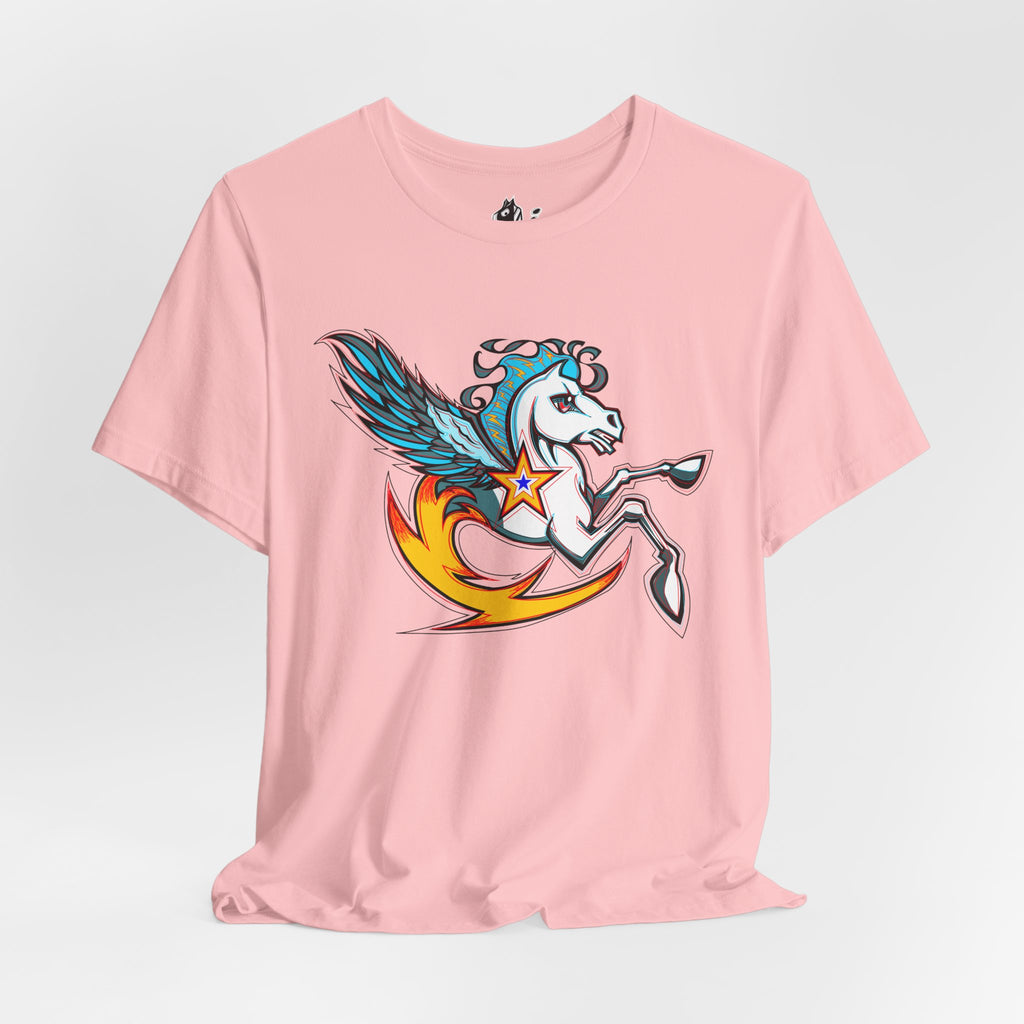 Pegasus Star Tee — Colorful Winged Unicorn Graphic T-Shirt