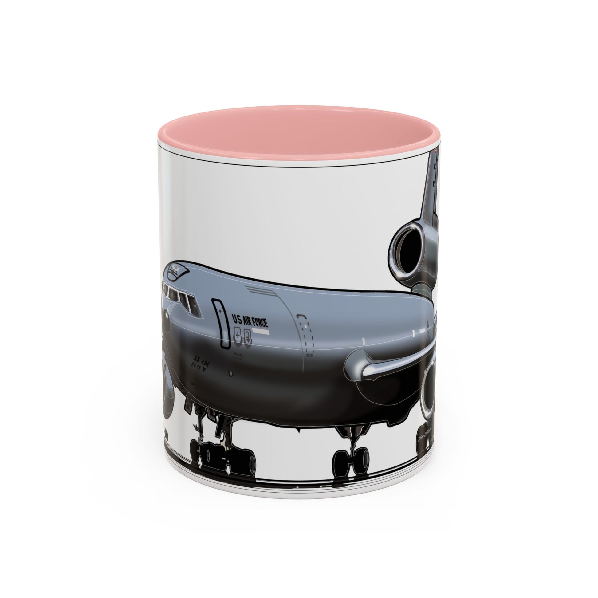 Airplane Lover's Accent Coffee Mug | Travel Gift, Aviation Decor, Pilot Present, Unique Coffee Cup, Jet Enthusiast Mug