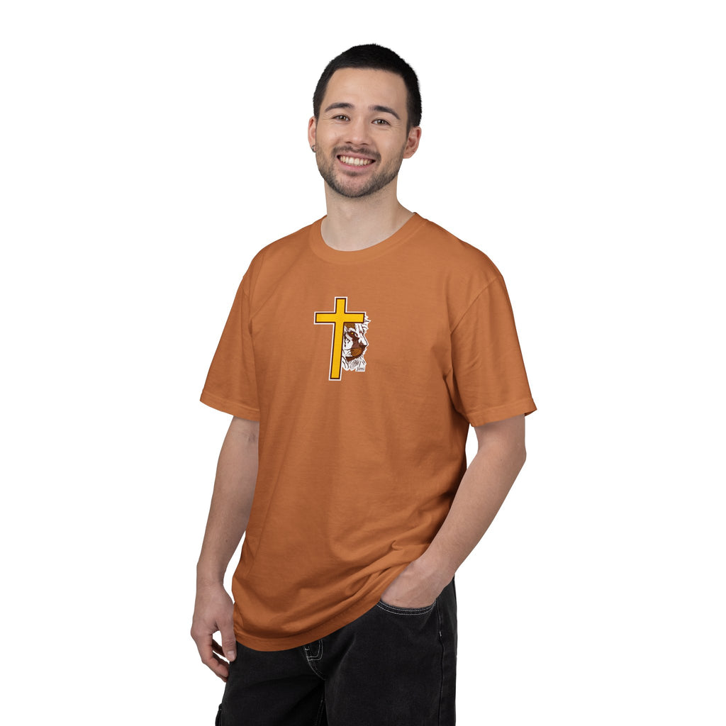 Lion Crown with Cross T-shirt | Religious Faith Graphic Tee
