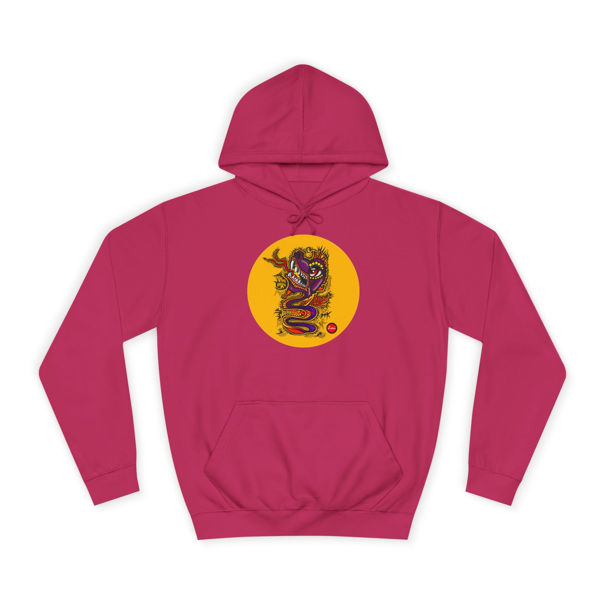 Vibrant Graphic College Hoodie, Unisex Sweatshirt, Casual College Apparel, Perfect for Students and Alumni, Comfortable Everyday Wear