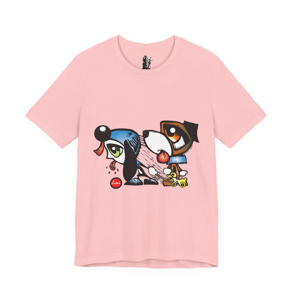 Pet Lovers' Graphic Tee, Fun Dog Design, Unisex Short Sleeve Shirt, Casual Wear, Animal Gift, Birthday Present, Dog Owner Apparel