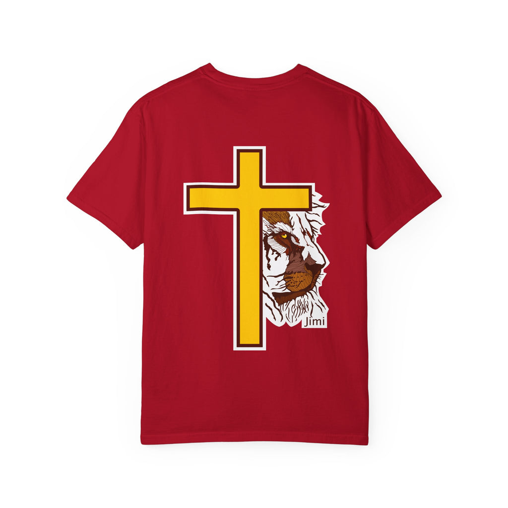 Lion Crown with Cross T-shirt | Religious Faith Graphic Tee