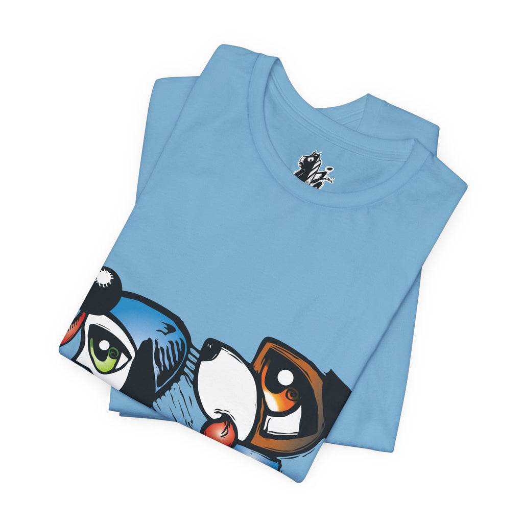 Pet Lovers' Graphic Tee, Fun Dog Design, Unisex Short Sleeve Shirt, Casual Wear, Animal Gift, Birthday Present, Dog Owner Apparel