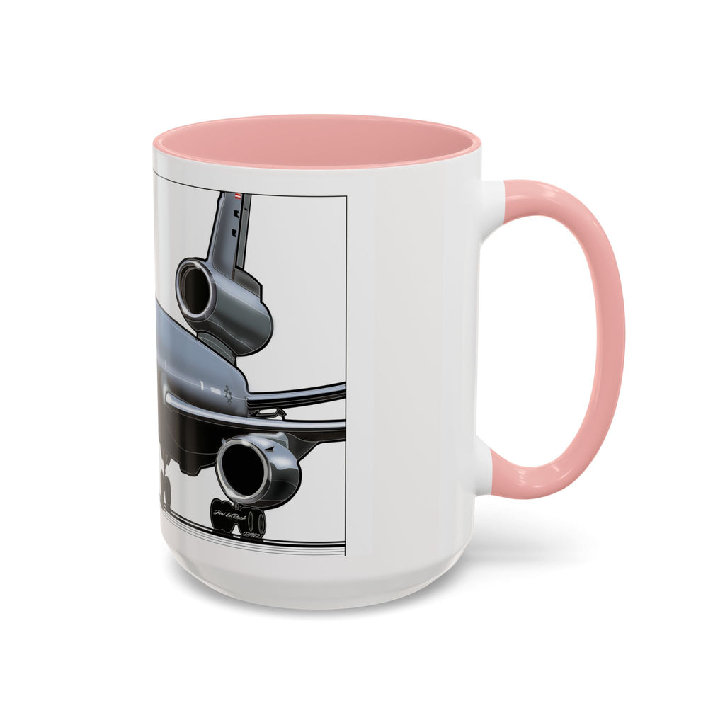 Airplane Lover's Accent Coffee Mug | Travel Gift, Aviation Decor, Pilot Present, Unique Coffee Cup, Jet Enthusiast Mug