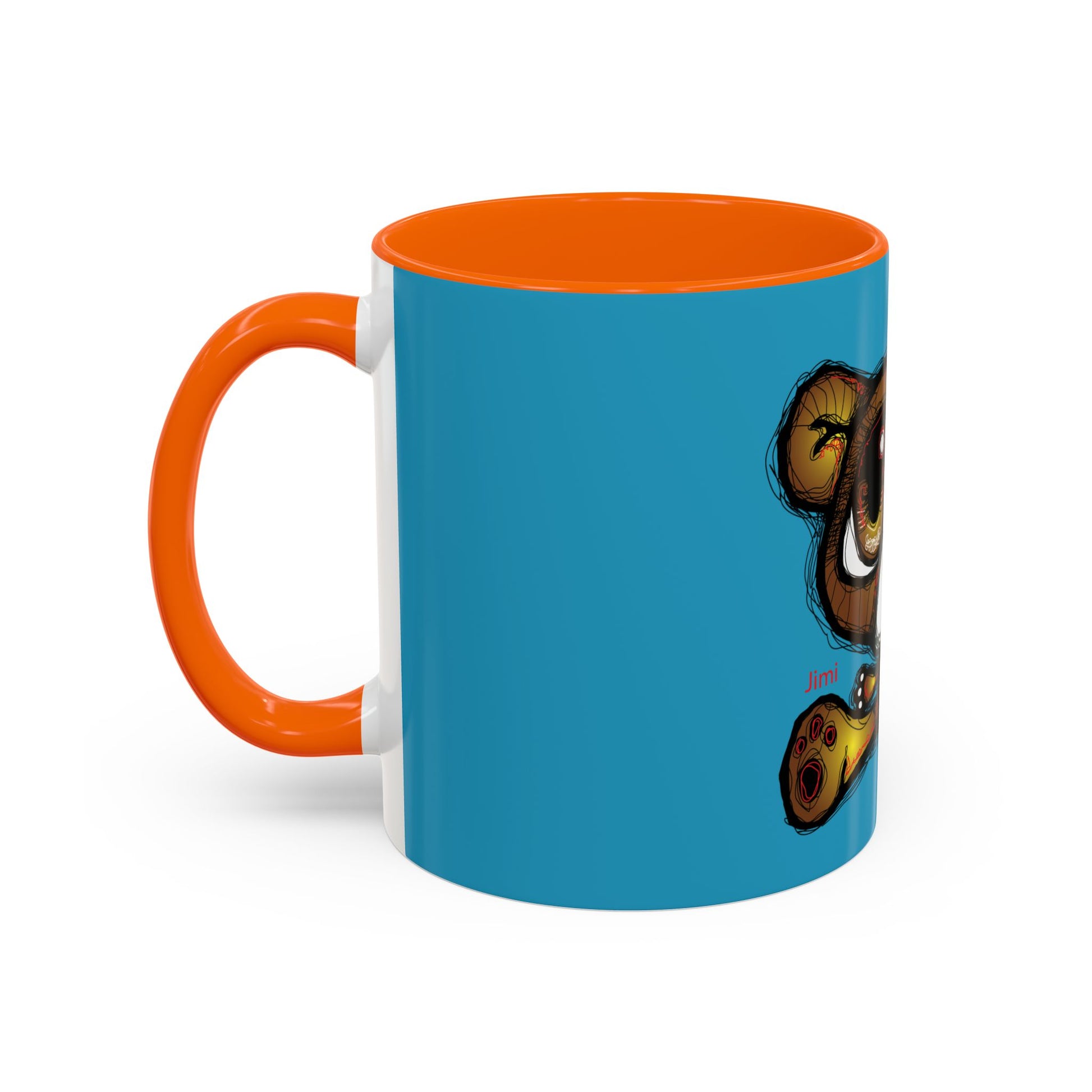 Tropical Bear Coffee Mug, Cute Bear Mug, Relaxing Coffee Cup, Gifts for Animal Lovers, Fun Decor, Summer Vibes