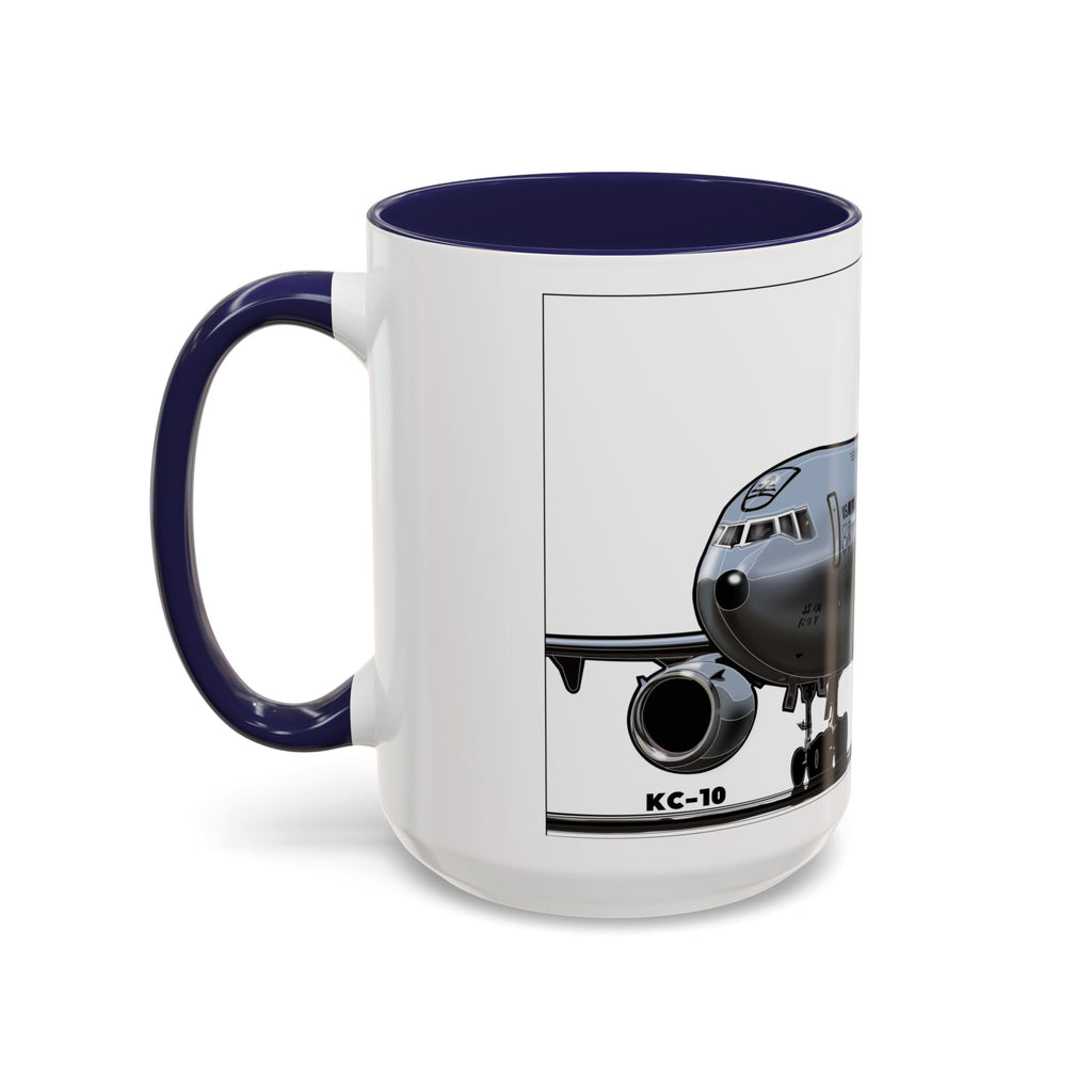 Airplane Lover's Accent Coffee Mug | Travel Gift, Aviation Decor, Pilot Present, Unique Coffee Cup, Jet Enthusiast Mug