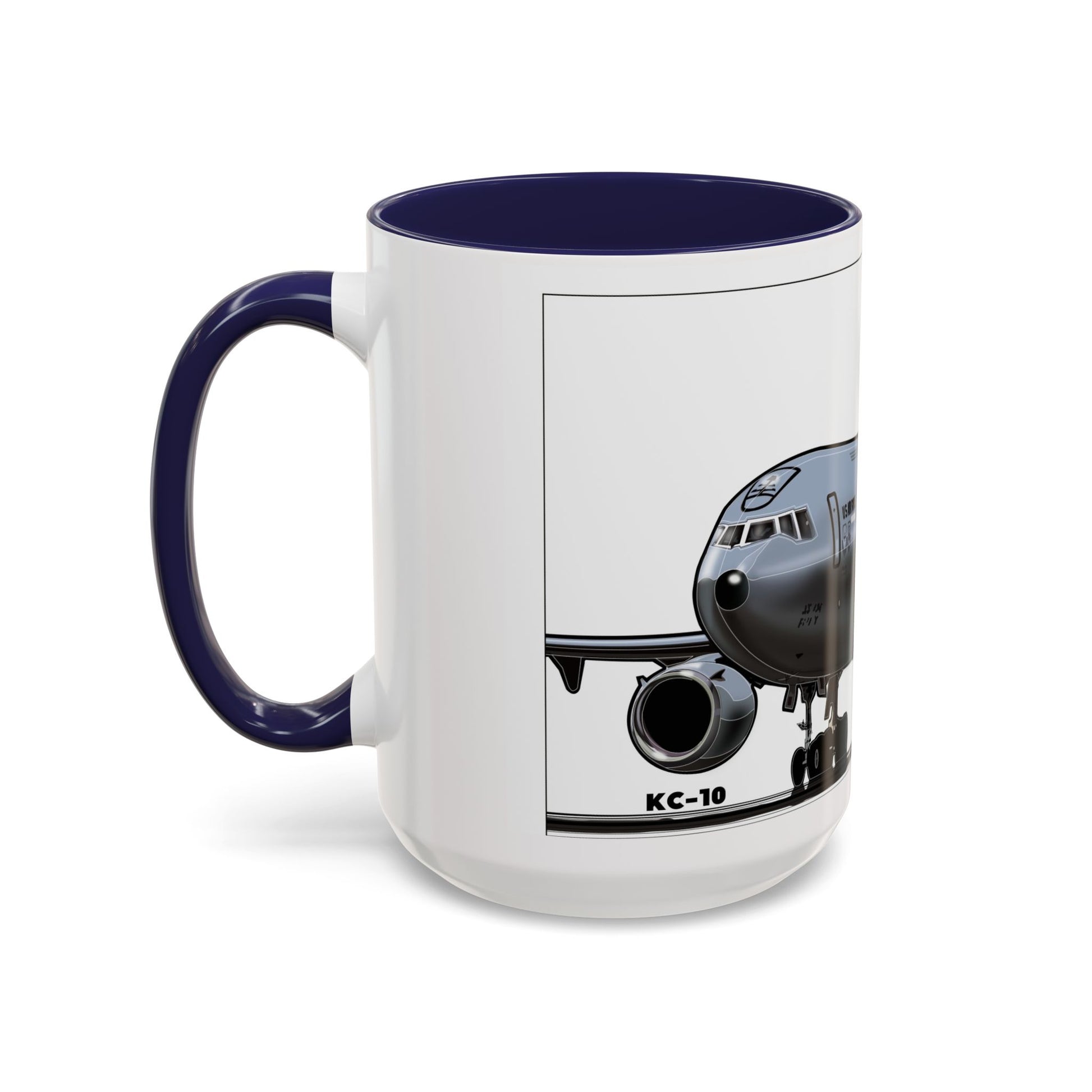 Airplane Lover's Accent Coffee Mug | Travel Gift, Aviation Decor, Pilot Present, Unique Coffee Cup, Jet Enthusiast Mug