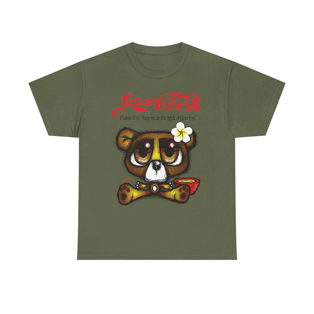 Christian Bear T-Shirt — "Jesus Christ" Psalm 73 Inspirational Faith Tee