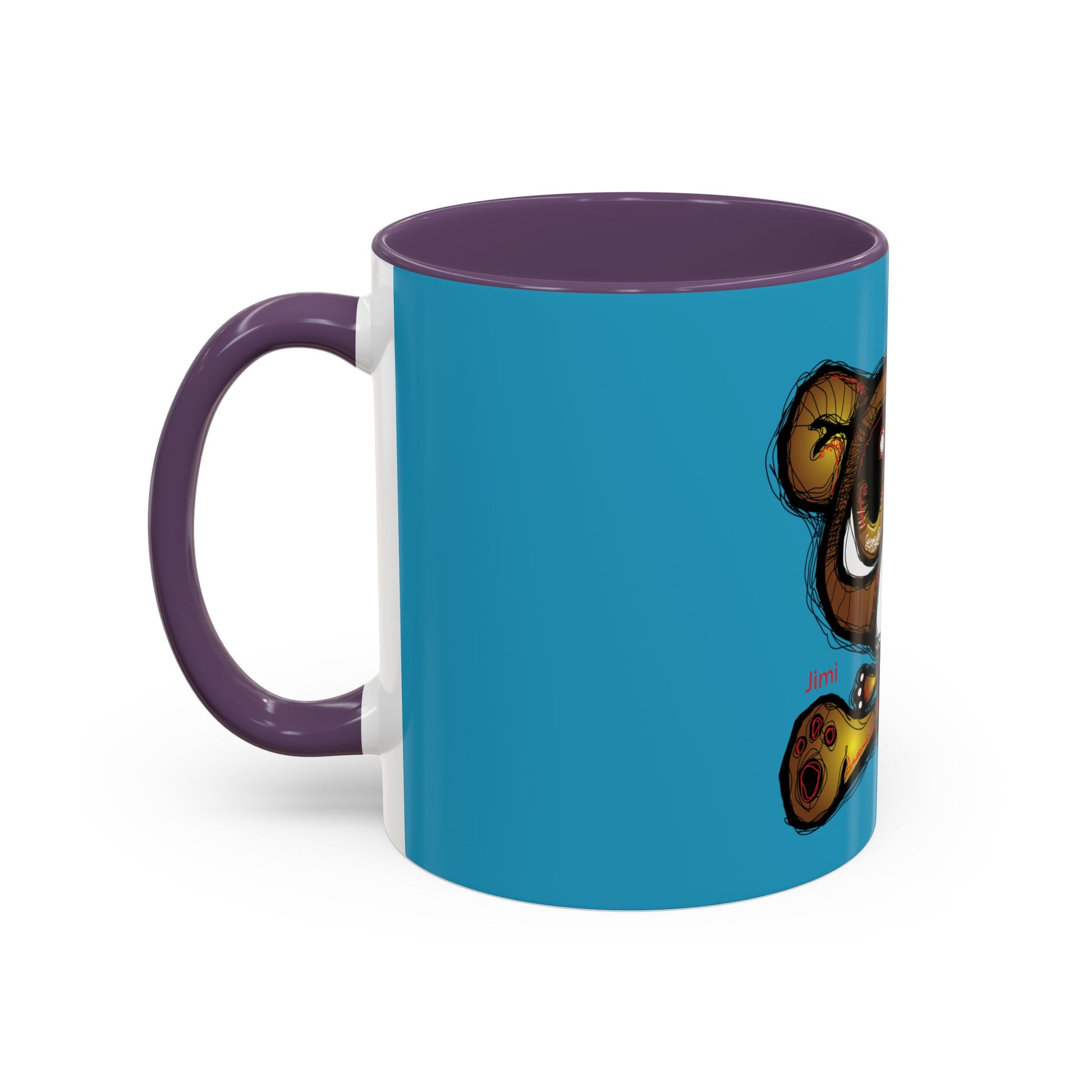 Tropical Bear Coffee Mug, Cute Bear Mug, Relaxing Coffee Cup, Gifts for Animal Lovers, Fun Decor, Summer Vibes