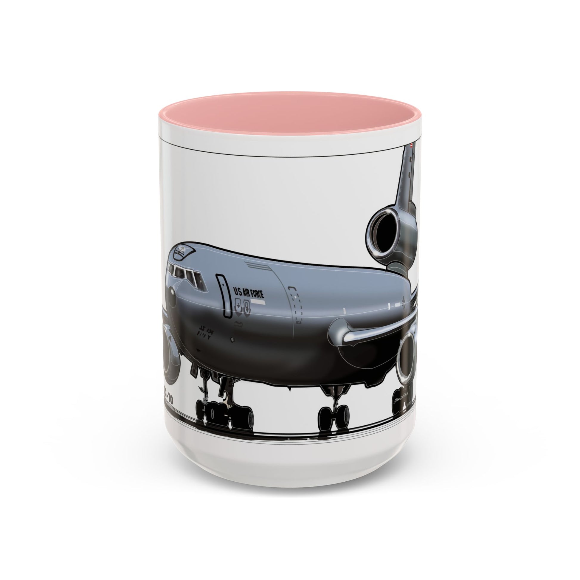 Airplane Lover's Accent Coffee Mug | Travel Gift, Aviation Decor, Pilot Present, Unique Coffee Cup, Jet Enthusiast Mug