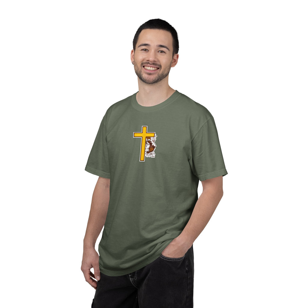 Lion Crown with Cross T-shirt | Religious Faith Graphic Tee