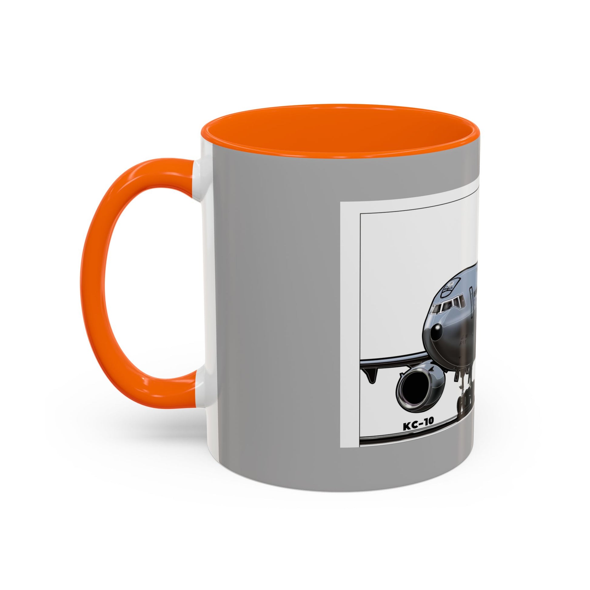 Airplane Lover's Accent Coffee Mug | Travel Gift, Aviation Decor, Pilot Present, Unique Coffee Cup, Jet Enthusiast Mug