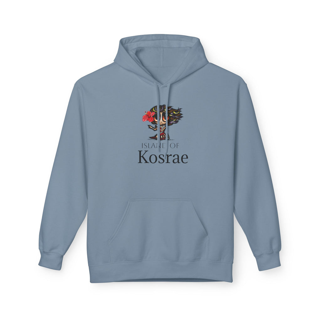 Kosrae Island Hoodie — Tropical Floral Island Graphic Sweatshirt
