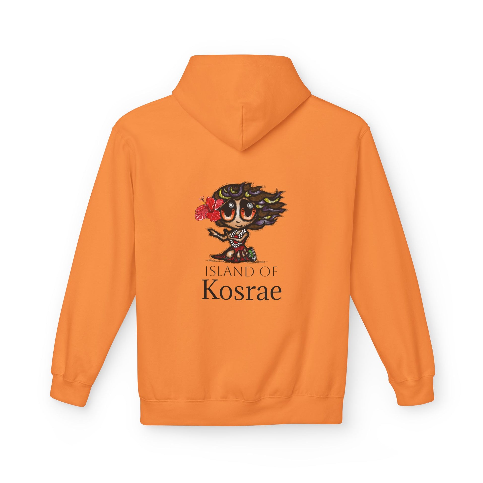 Kosrae Island Hoodie — Tropical Floral Island Graphic Sweatshirt
