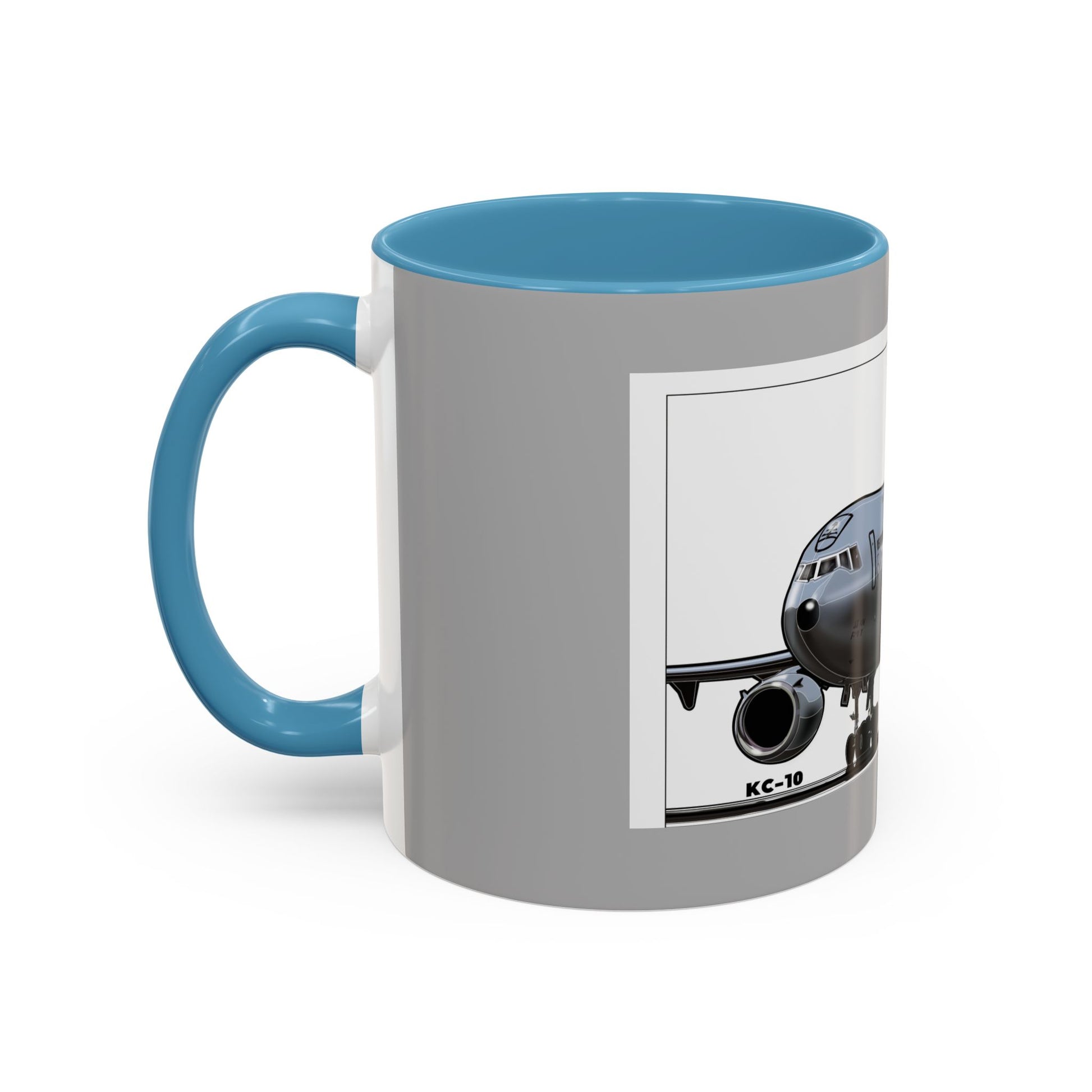 Airplane Lover's Accent Coffee Mug | Travel Gift, Aviation Decor, Pilot Present, Unique Coffee Cup, Jet Enthusiast Mug