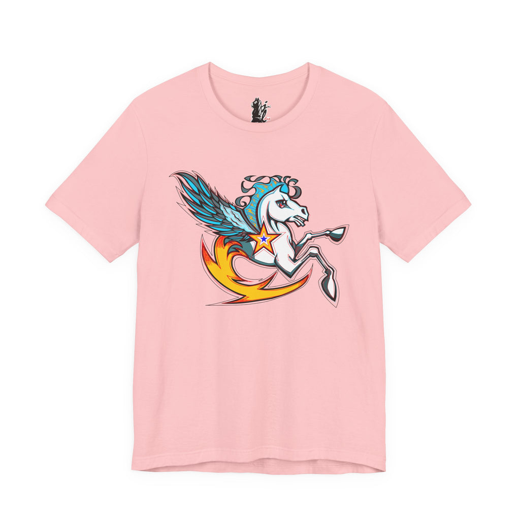 Pegasus Star Tee — Colorful Winged Unicorn Graphic T-Shirt