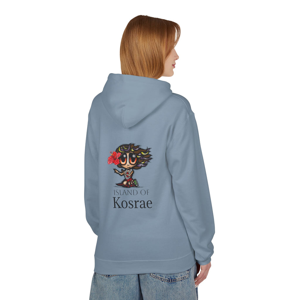 Kosrae Island Hoodie — Tropical Floral Island Graphic Sweatshirt