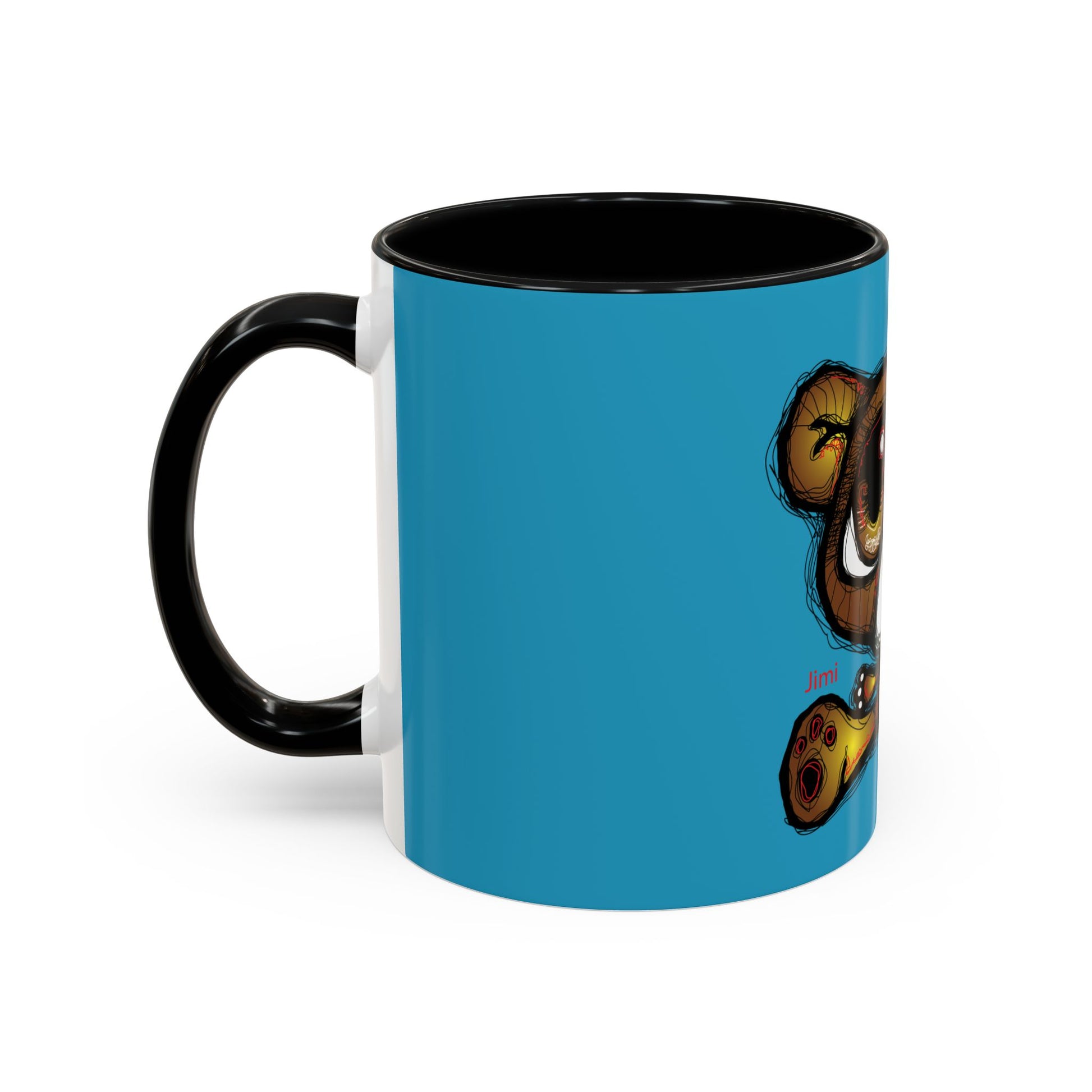 Tropical Bear Coffee Mug, Cute Bear Mug, Relaxing Coffee Cup, Gifts for Animal Lovers, Fun Decor, Summer Vibes